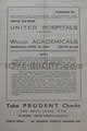 Welsh Academicals United Hospitals 1955 memorabilia